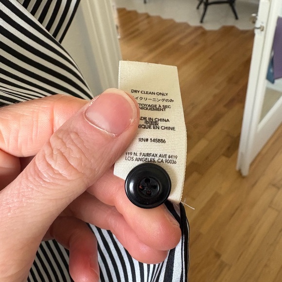 Black and White Striped Blazer - Picture 4 of 5